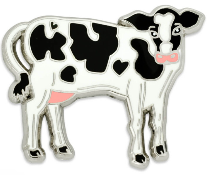 Cow Enamel Pin